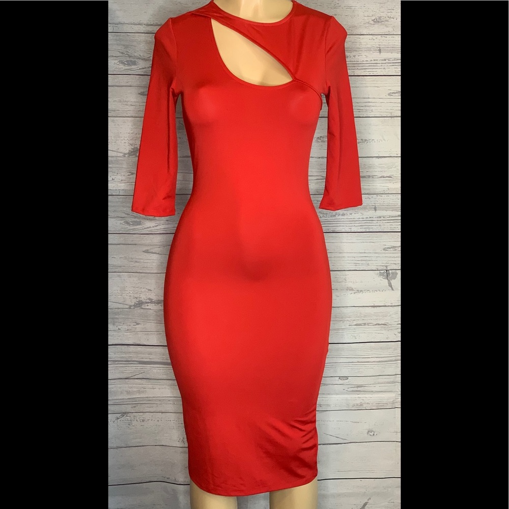 NWT Red Bodycon Dress